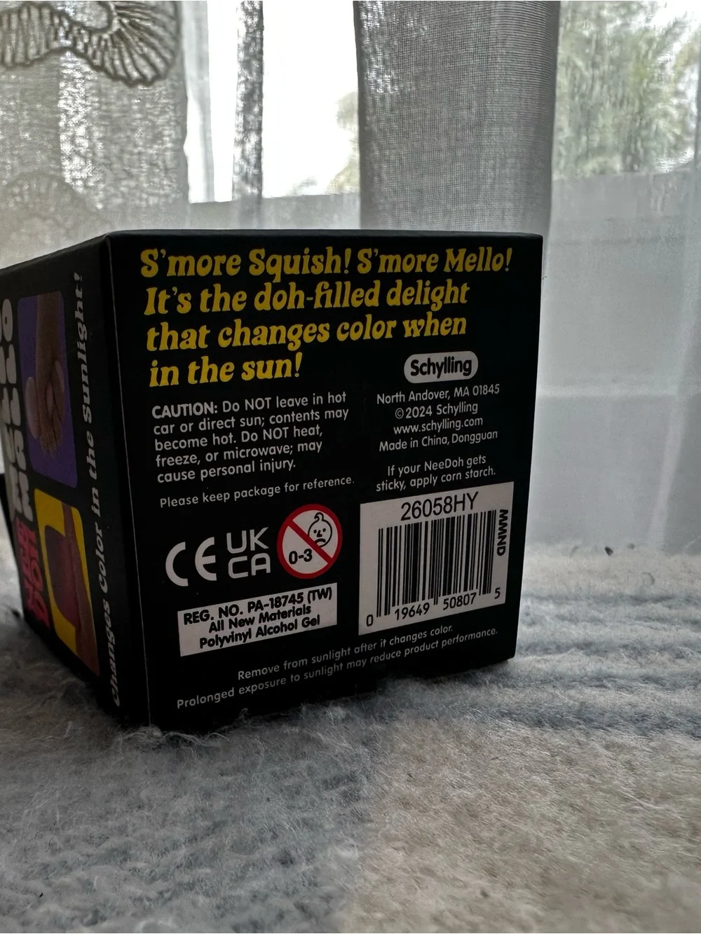 Authentic Schylling Nee Doh Mello Mallo Squishy Color-Changing Toy - Yellow